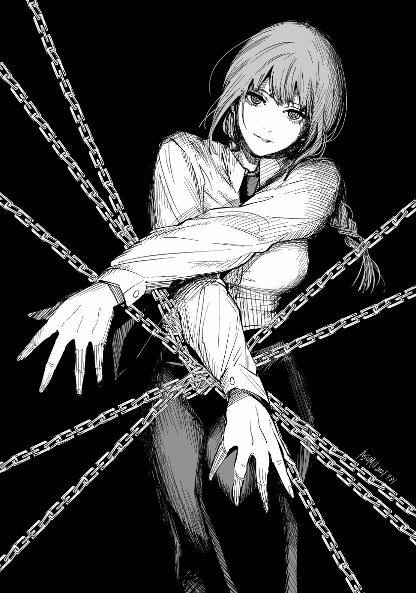 This is a pixiv picture whose title is マキマ.