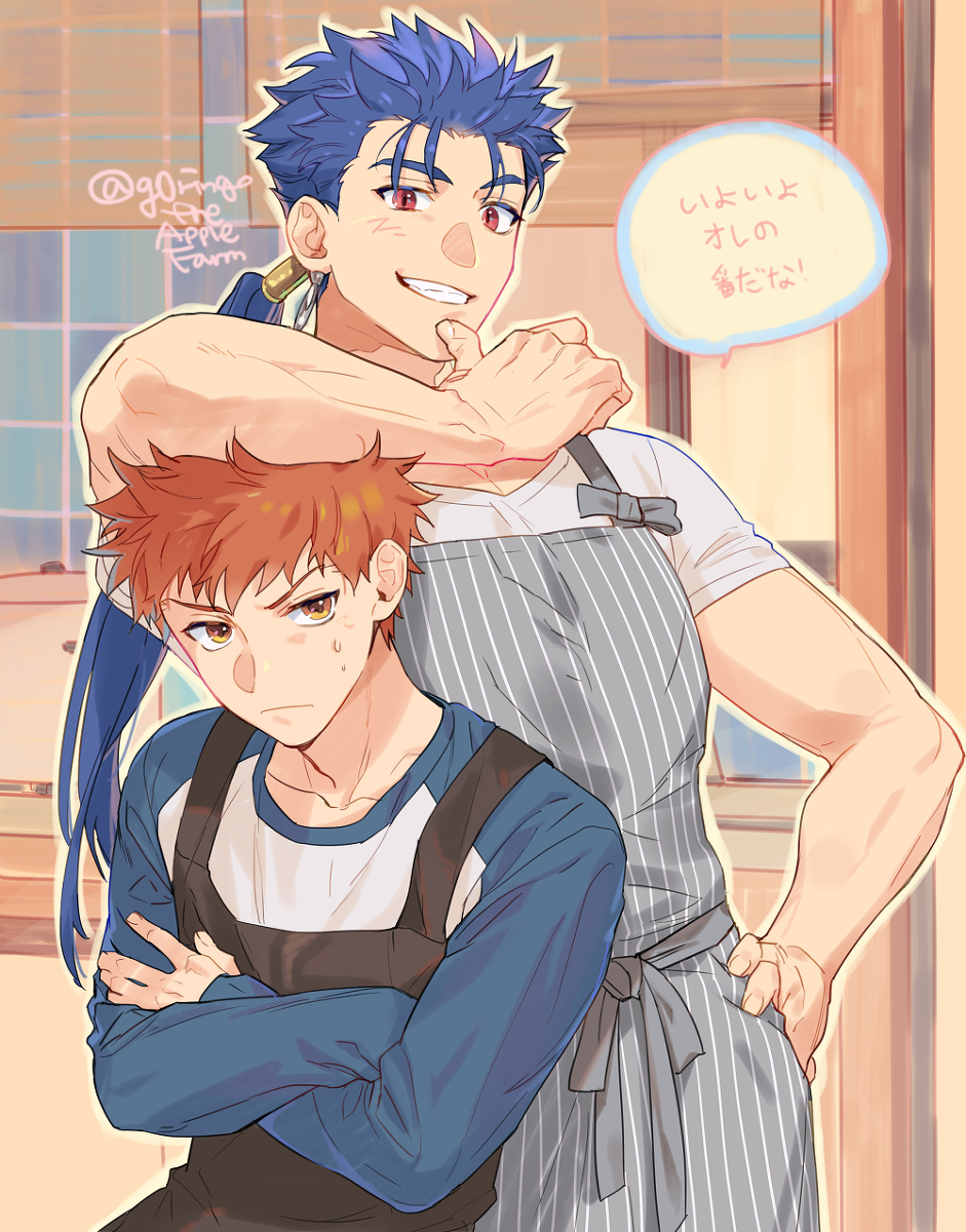 This is a pixiv picture whose title is ランサーさんの今日のごはん.