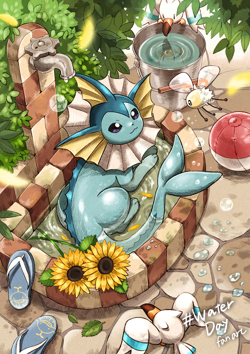 This is a pixiv picture whose title is 水の日.