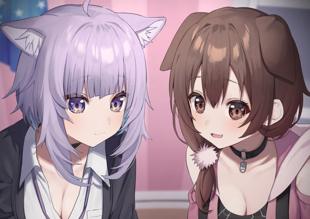 This is a pixiv picture whose title is NEKO DOG.