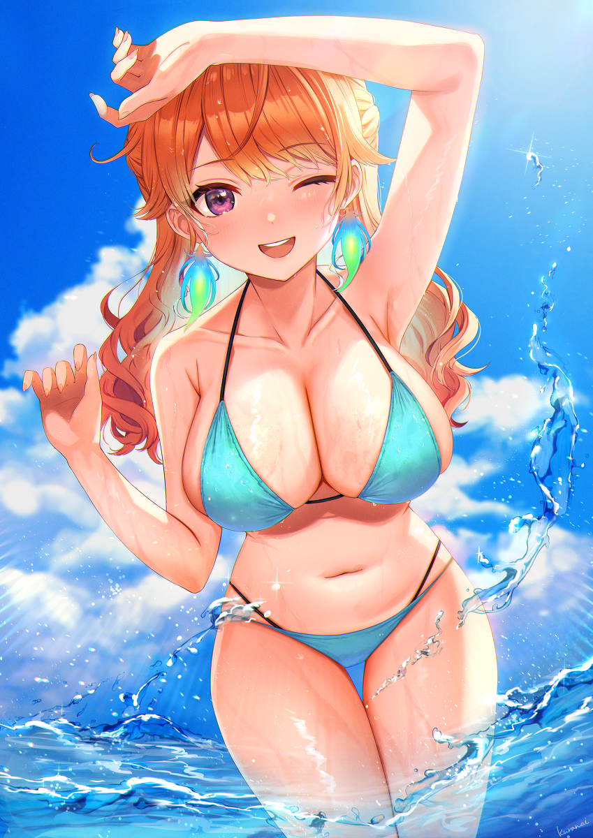 This is a pixiv picture whose title is 水着キアラちゃん.