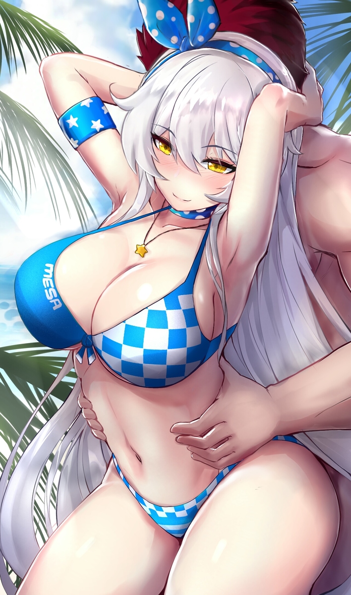 This is a pixiv picture whose title is Honkai: HoV swimsuit.