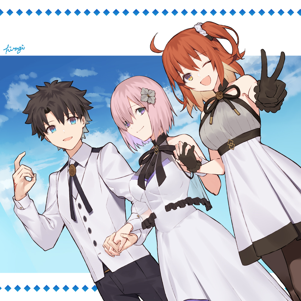 This is a pixiv picture whose title is FGO6周年.