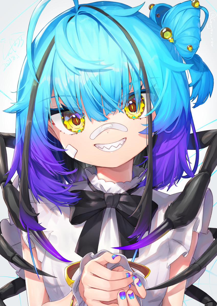 This is a pixiv picture whose title is 🕷.