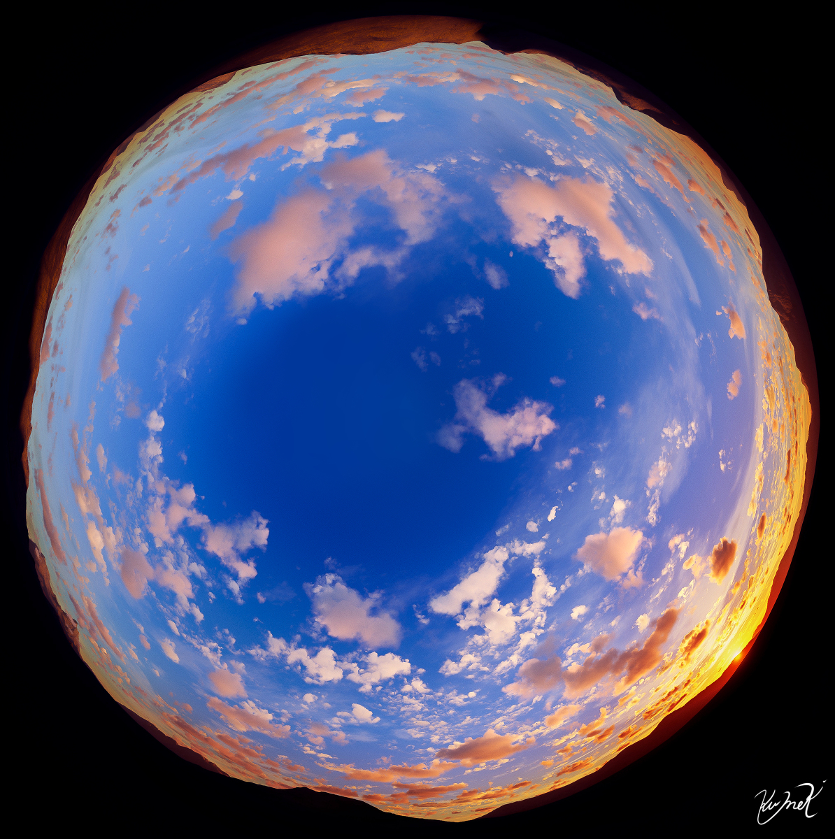 This is a pixiv picture whose title is 360°sky.