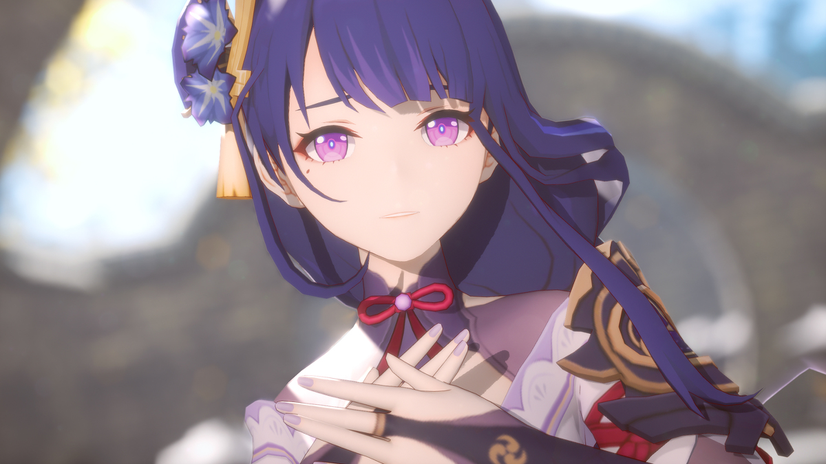 This is a pixiv picture whose title is Raiden MMD.