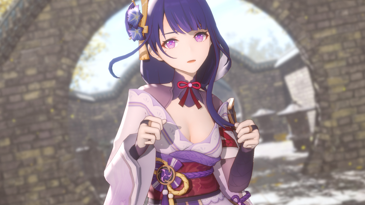 This is a pixiv picture whose title is Raiden MMD.