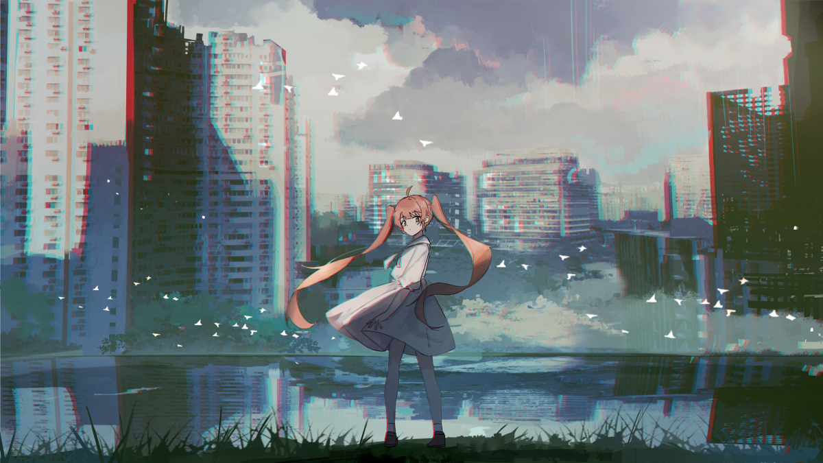 This is a pixiv picture whose title is 世界.