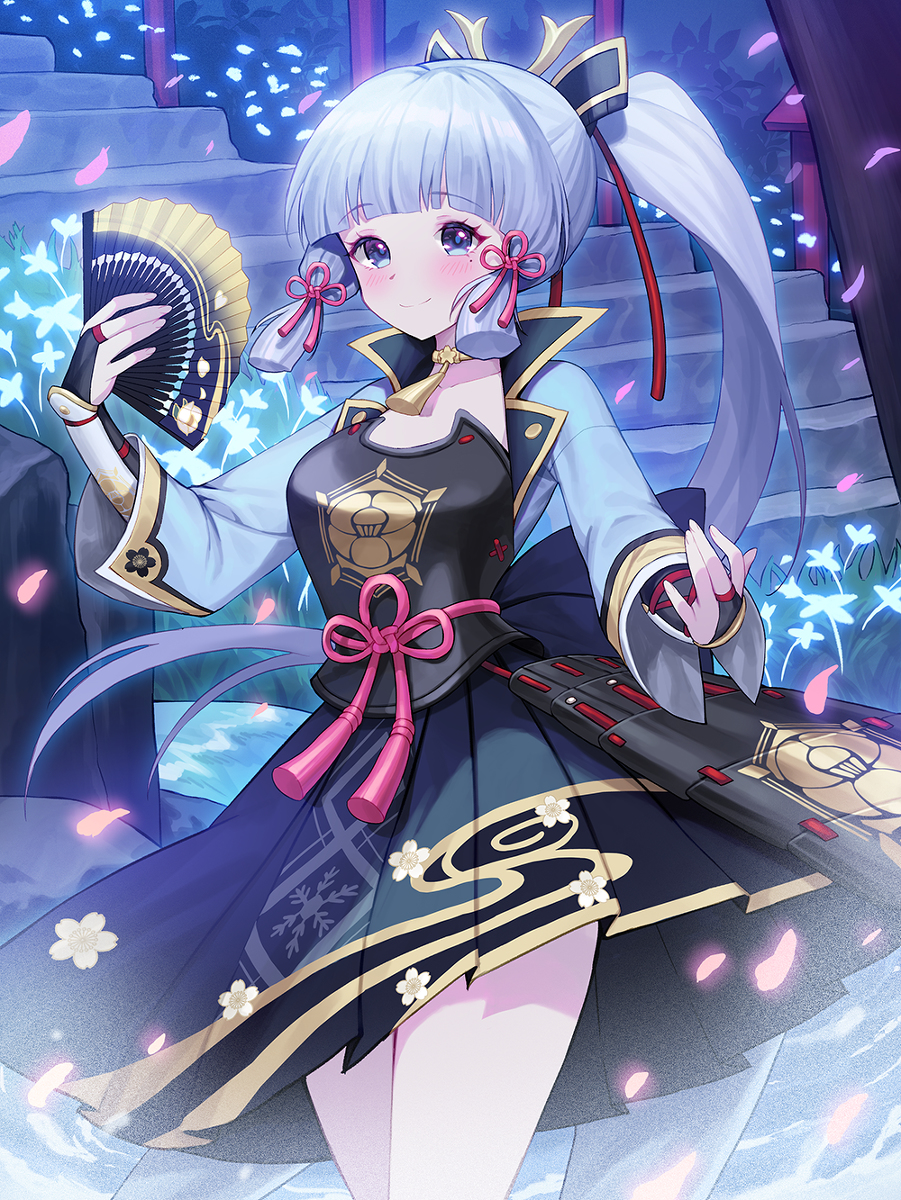 This is a pixiv picture whose title is 神里綾華.