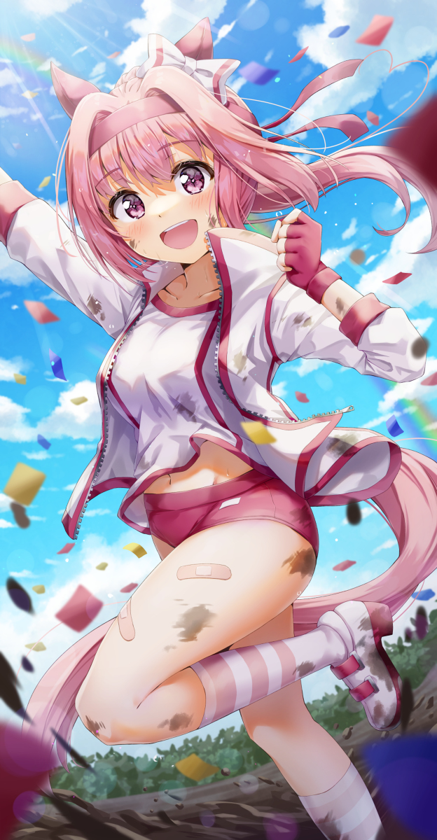 This is a pixiv picture whose title is ハルウララ🌸.