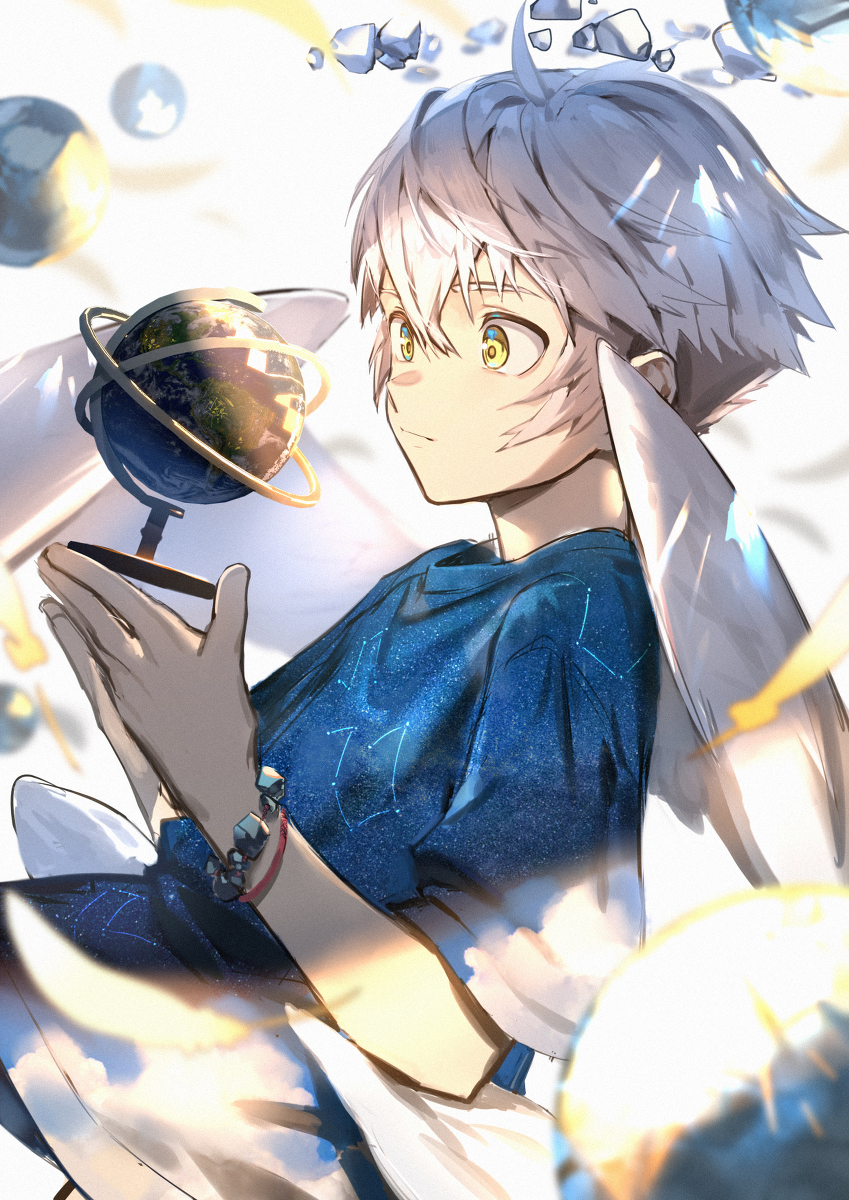 This is a pixiv picture whose title is 日月世界与你.