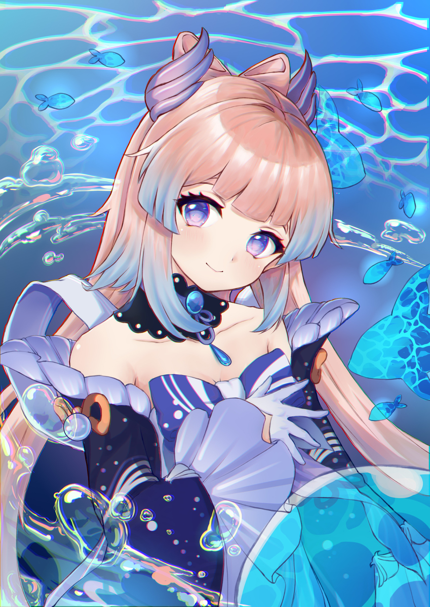 This is a pixiv picture whose title is 珊瑚宫心海.