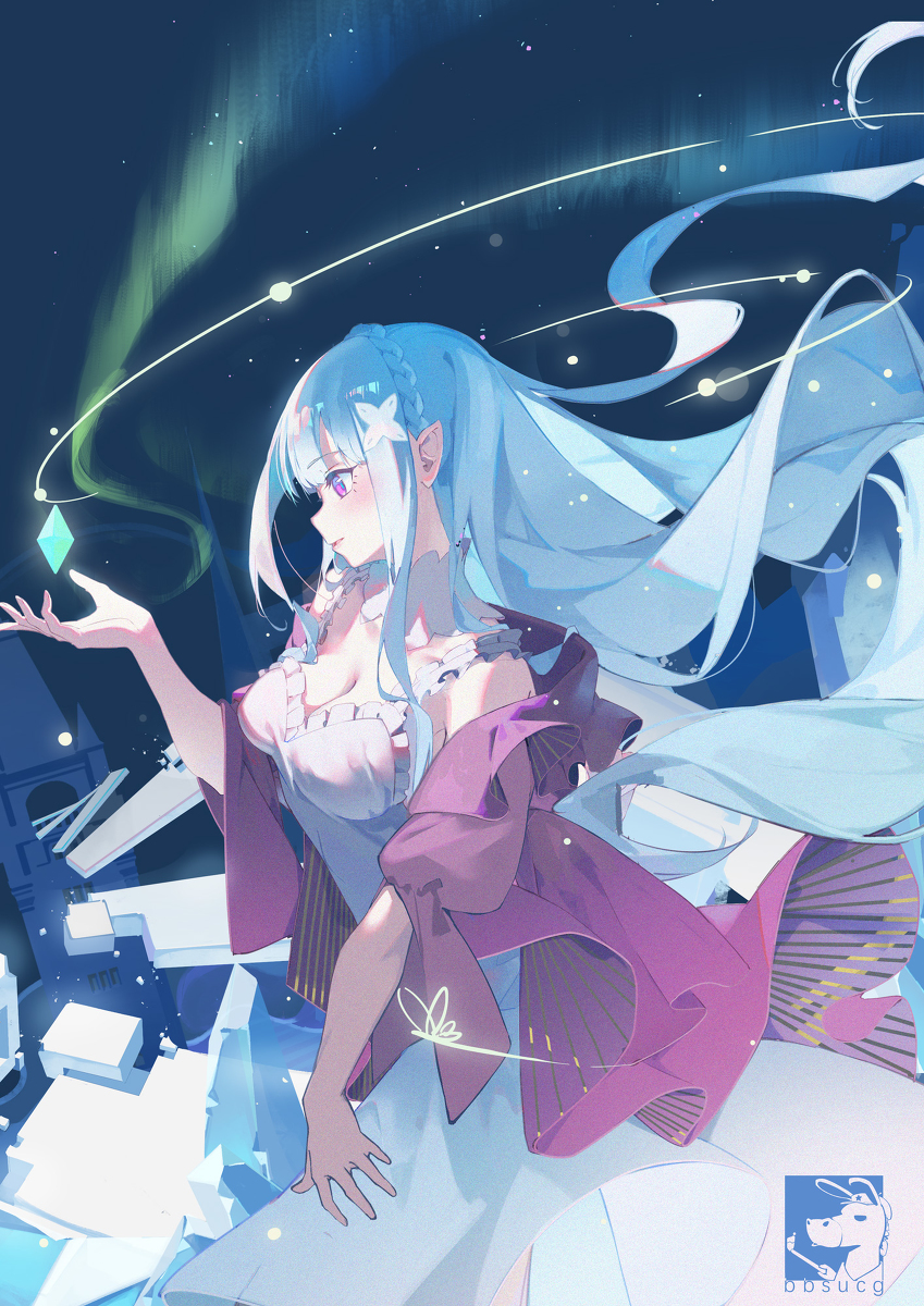 This is a pixiv picture whose title is 爱蜜莉雅 エミリア.