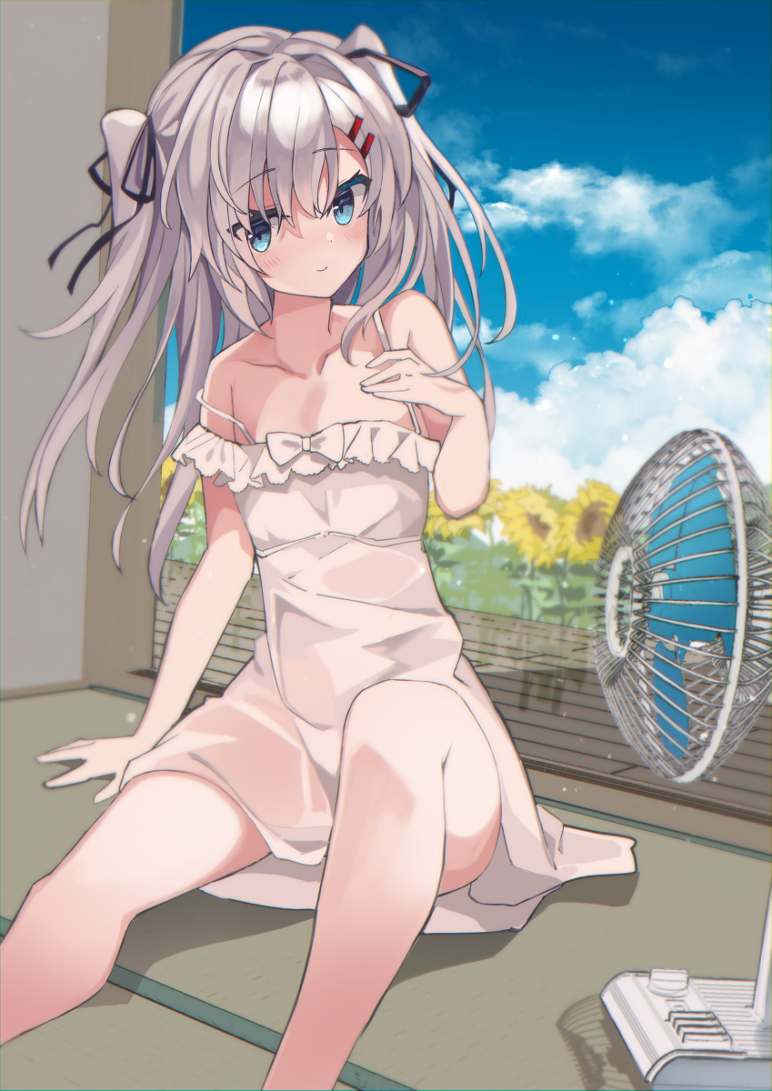 This is a pixiv picture whose title is 夏休みのちっちゃい姉.