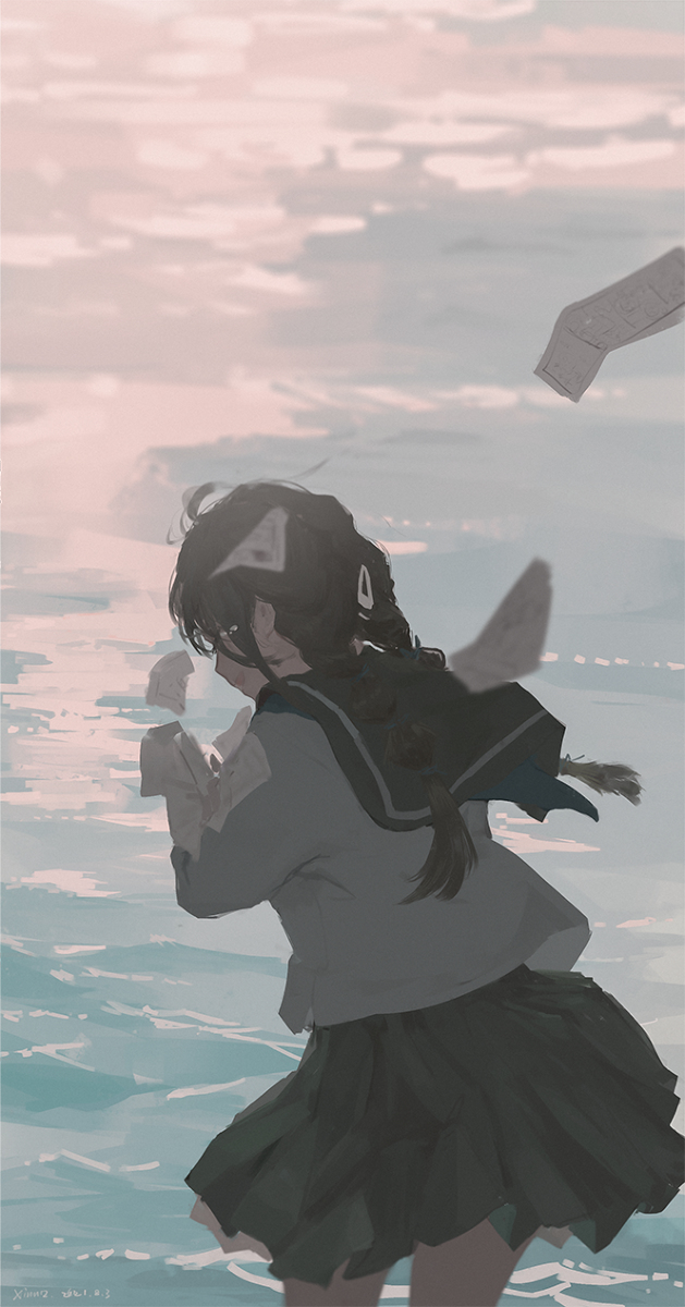 This is a pixiv picture whose title is 塗鴉.