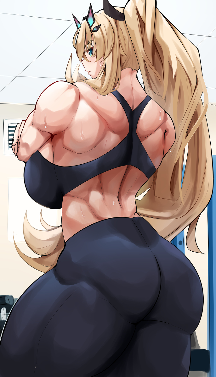 This is a pixiv picture whose title is Gym.