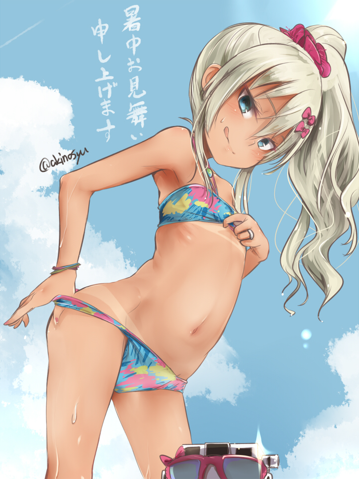 This is a pixiv picture whose title is 焼けカーレ.