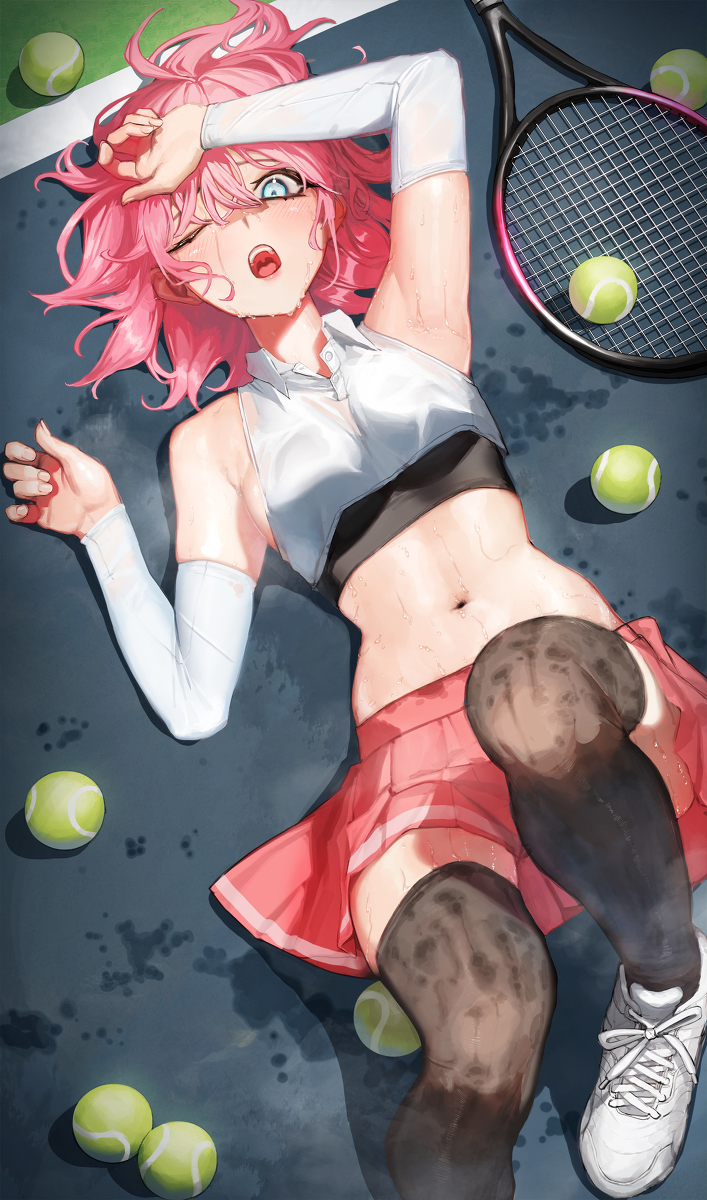 This is a pixiv picture whose title is tennis.