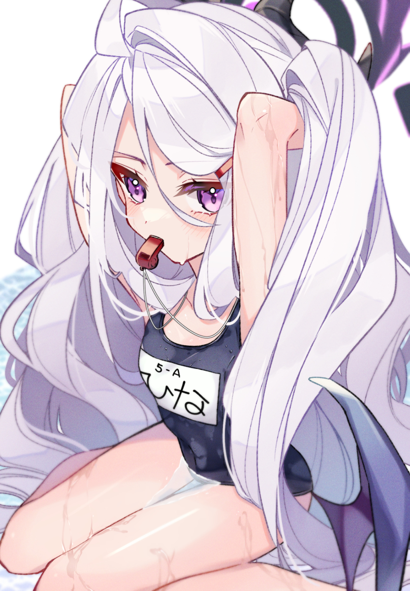 This is a pixiv picture whose title is 水着ヒナちゃん.