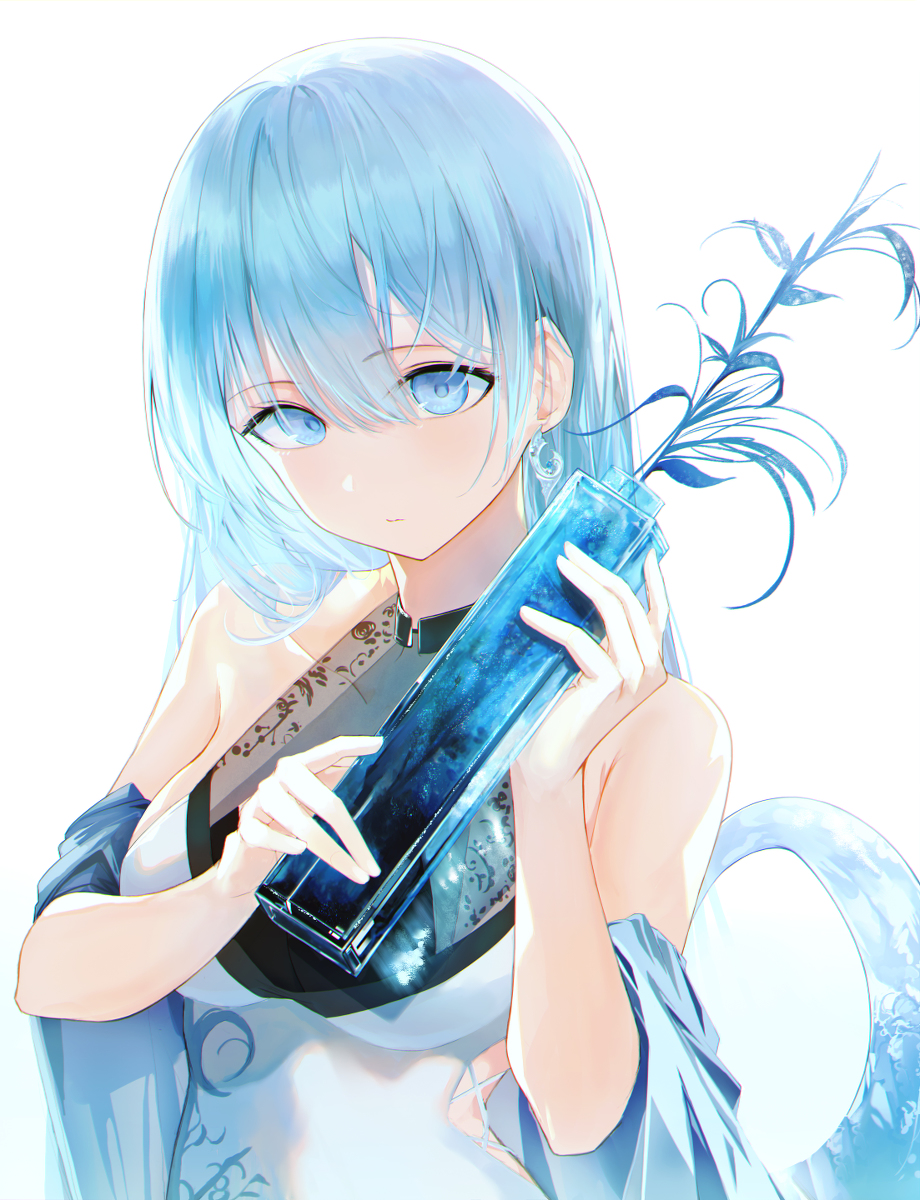 This is a pixiv picture whose title is Blue.