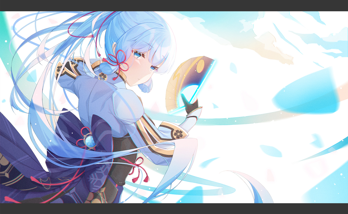 This is a pixiv picture whose title is 神里綾華.