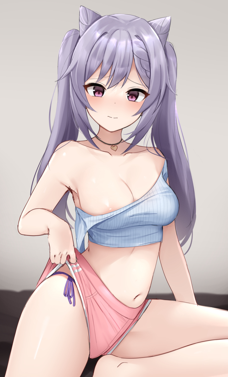 This is a pixiv picture whose title is 刻晴.