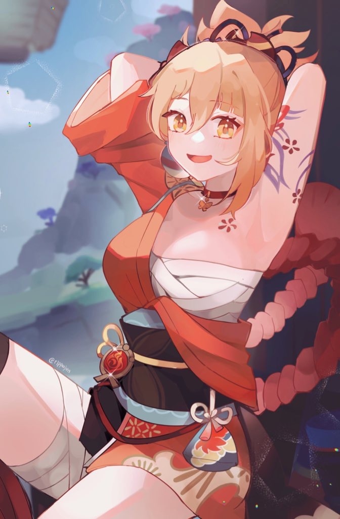 This is a pixiv picture whose title is 宵宮.