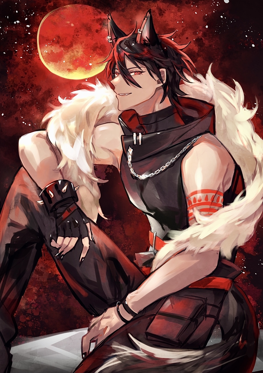 This is a pixiv picture whose title is 怪物.