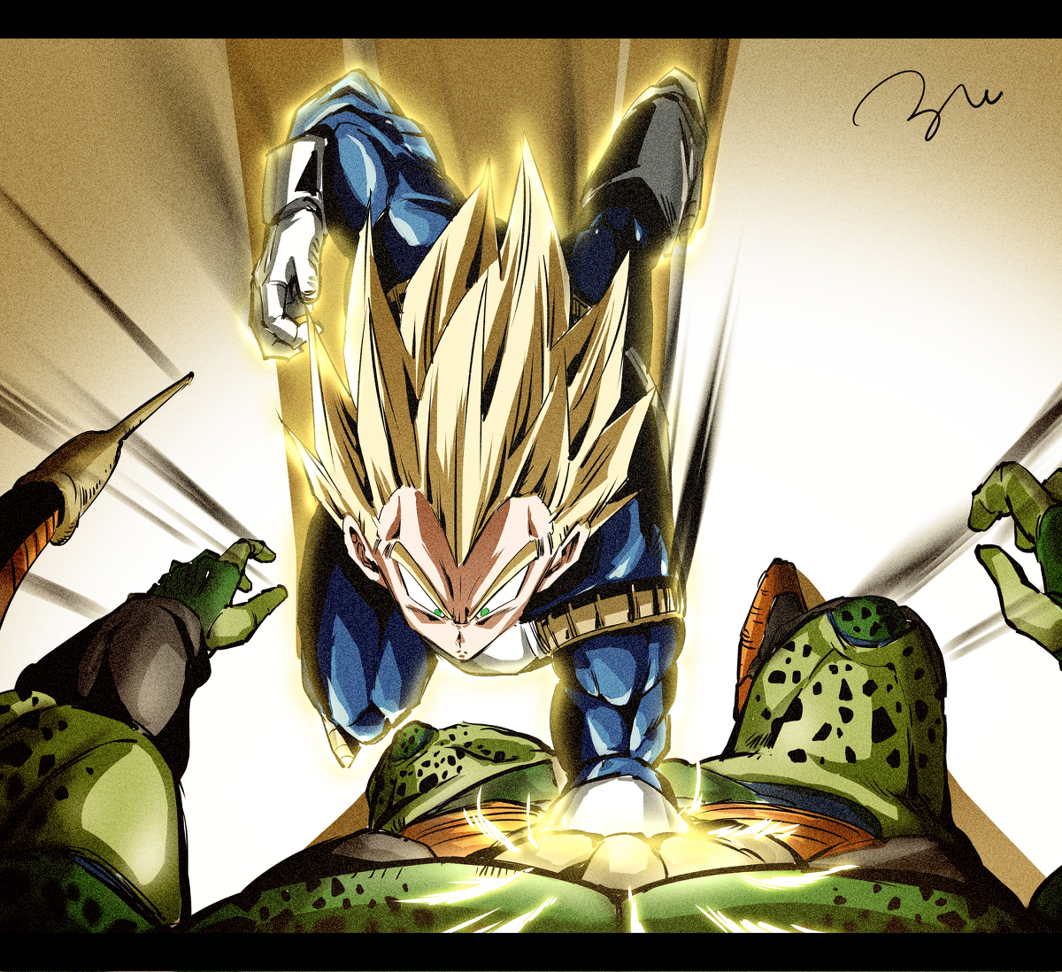 This is a pixiv picture whose title is セル目線.