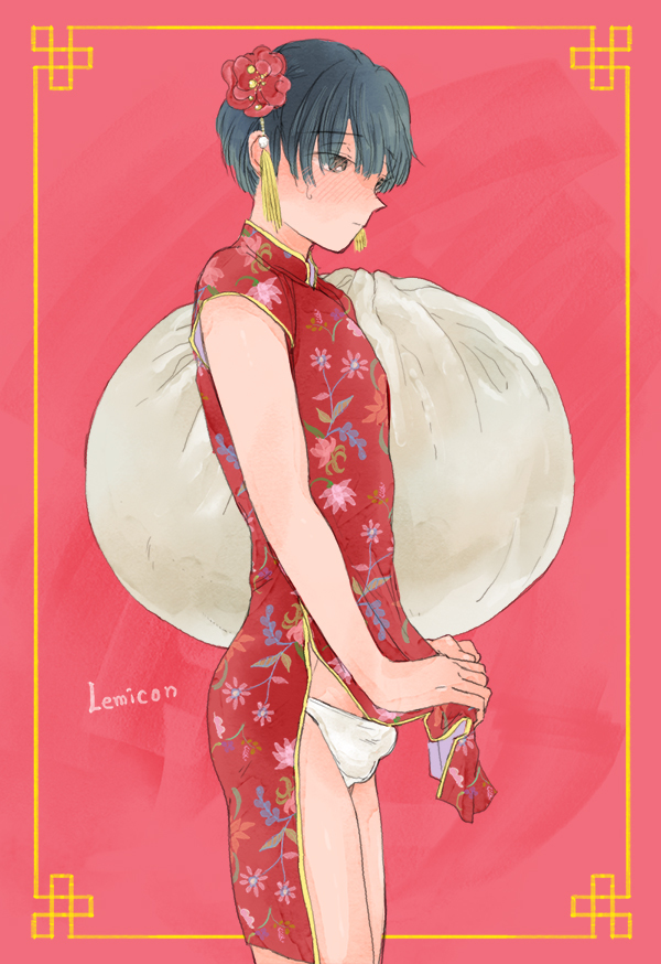 This is a pixiv picture whose title is 中華まん⚪️.