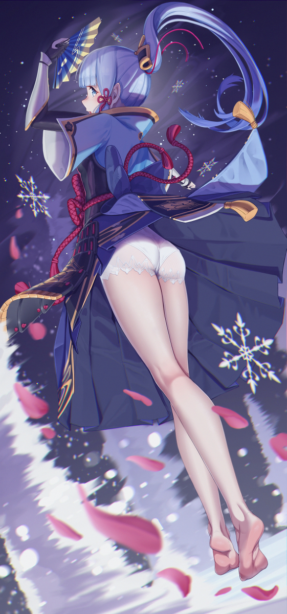 This is a pixiv picture whose title is 神里绫华.