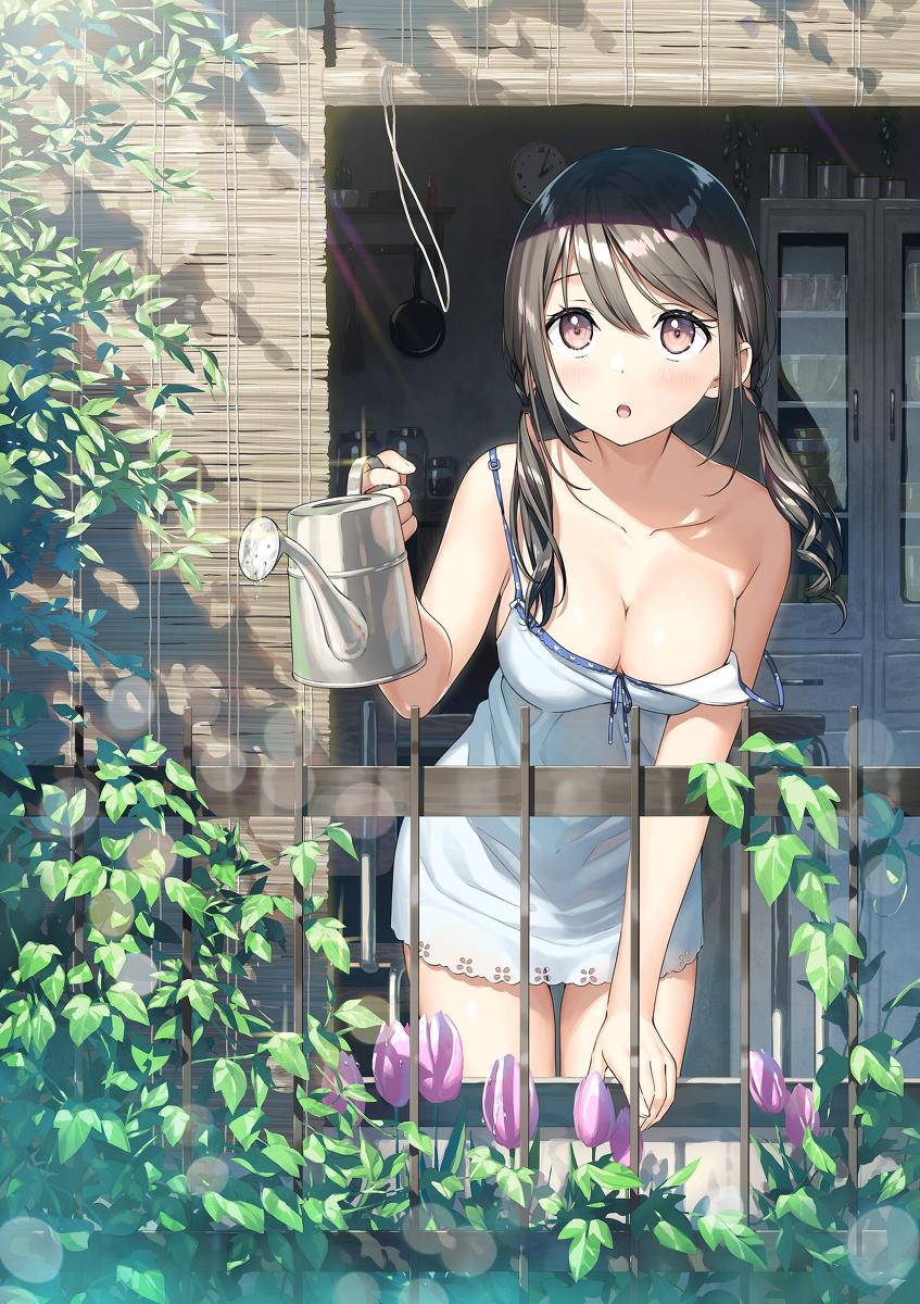 This is a pixiv picture whose title is 朝の日課.