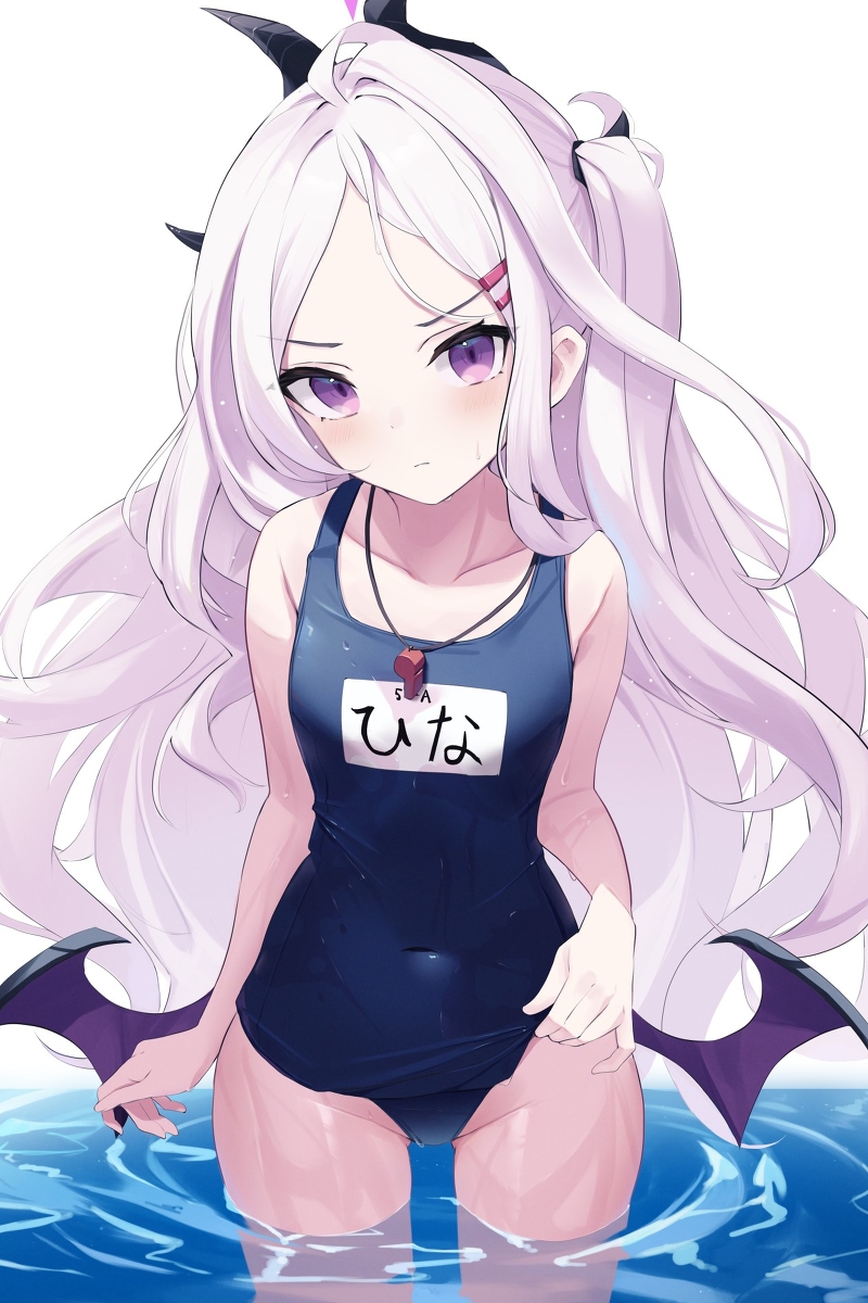 This is a pixiv picture whose title is 水着ヒナ.