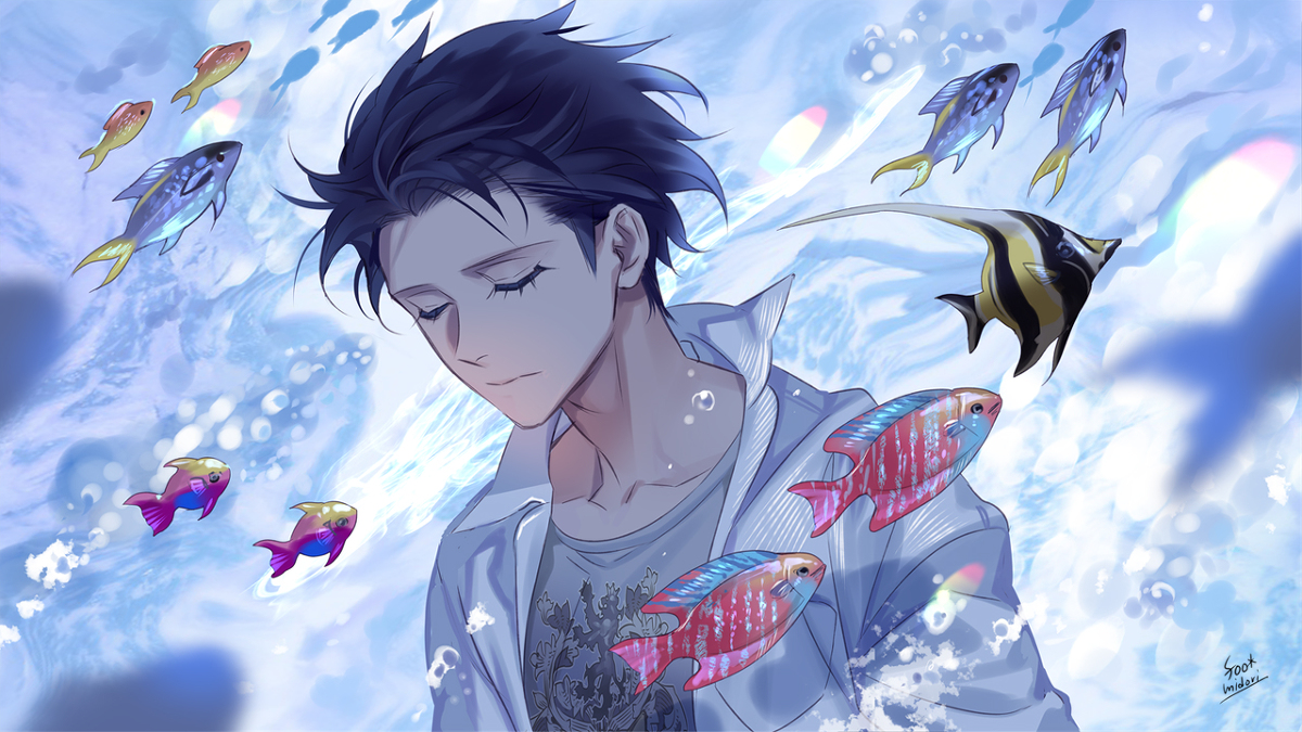 This is a pixiv picture whose title is ねむけ.