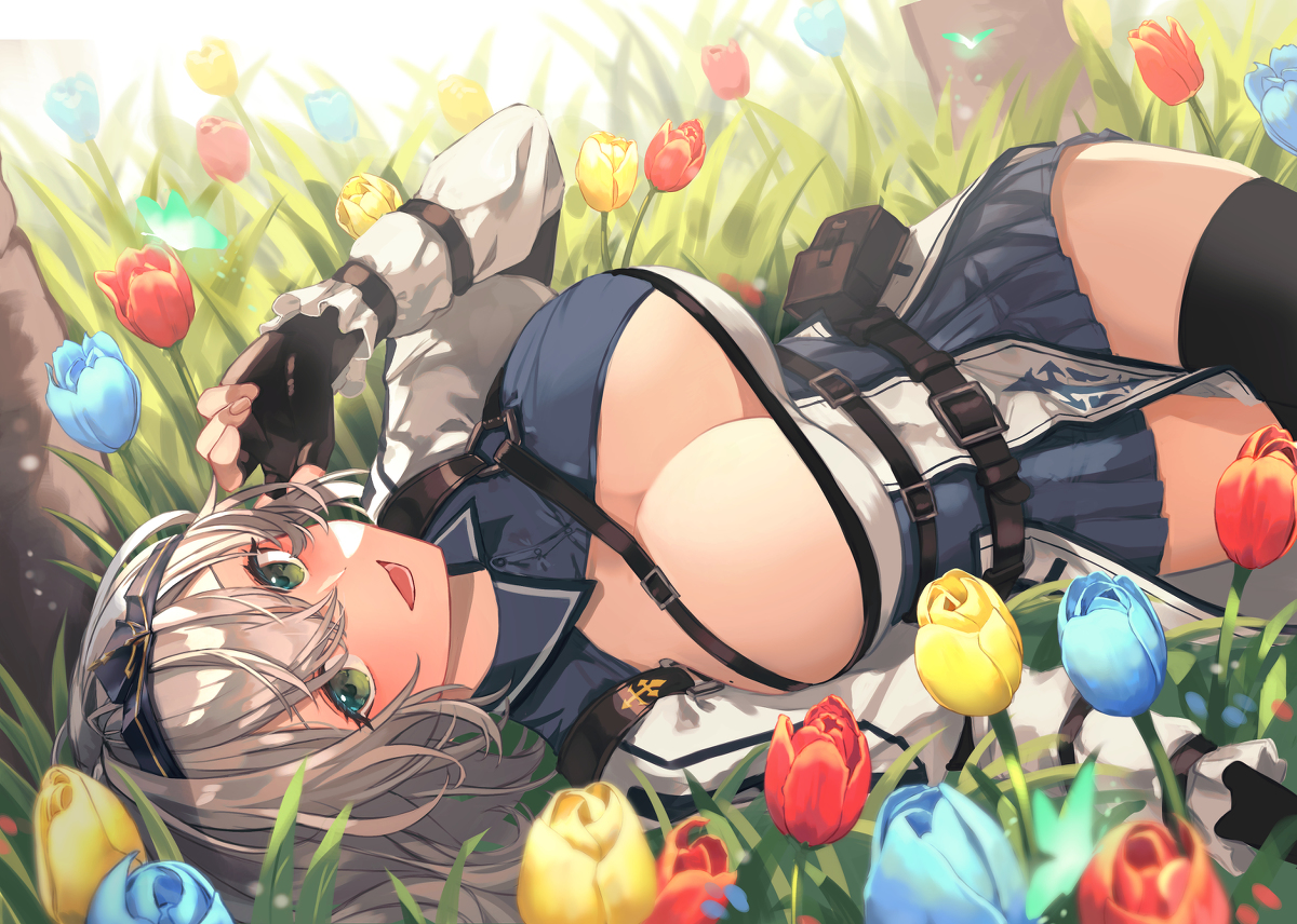 This is a pixiv picture whose title is 二周年記念.