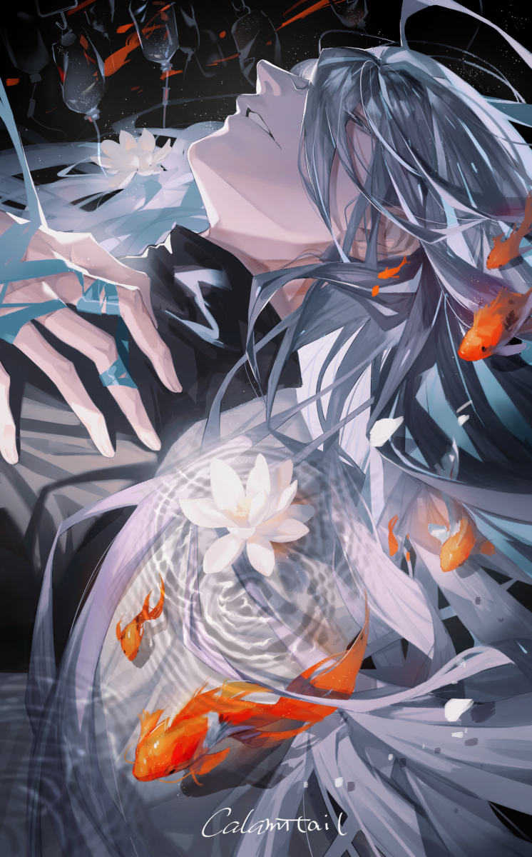 This is a pixiv picture whose title is 先生.
