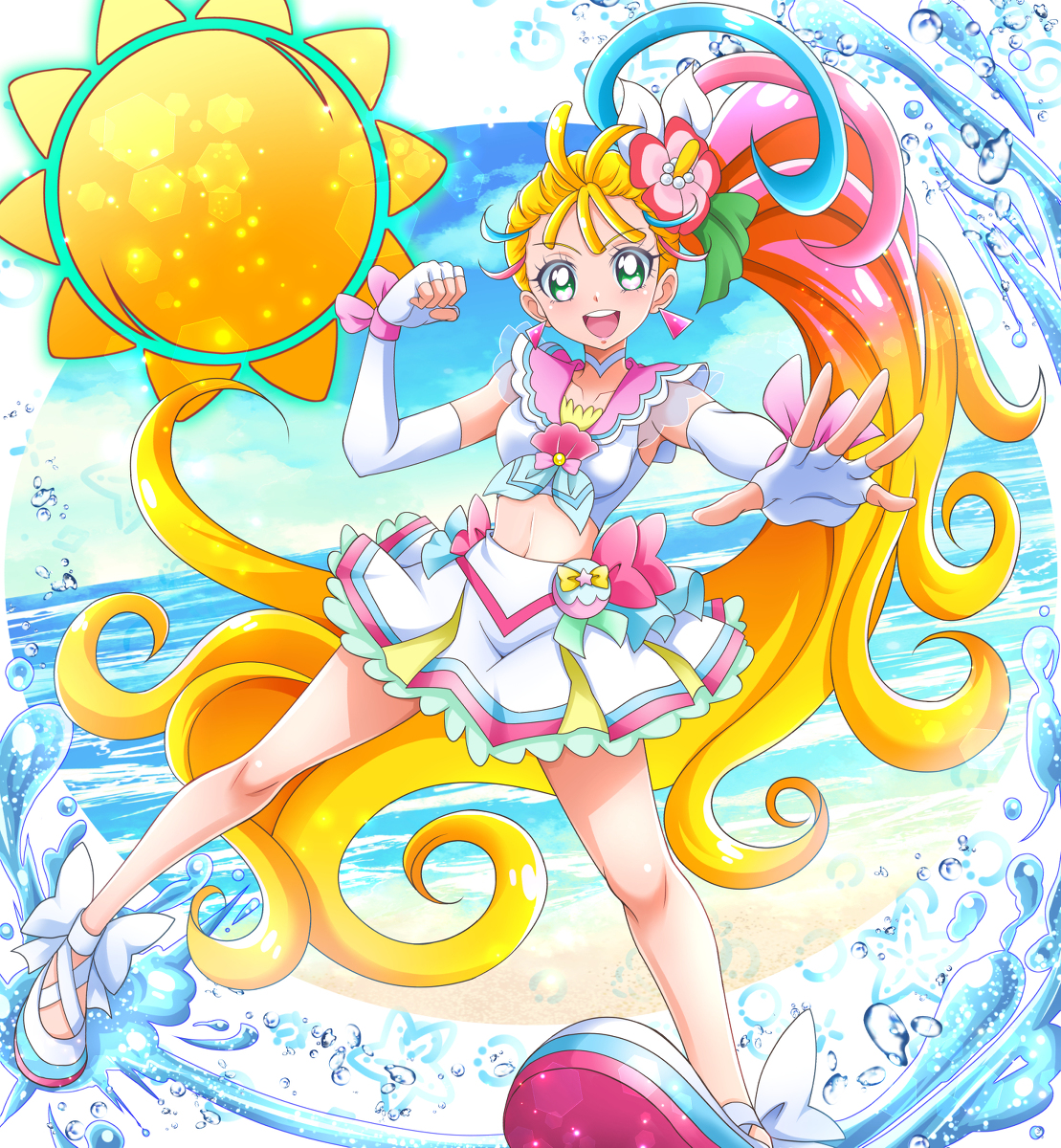 This is a pixiv picture whose title is キュアサマー!!.