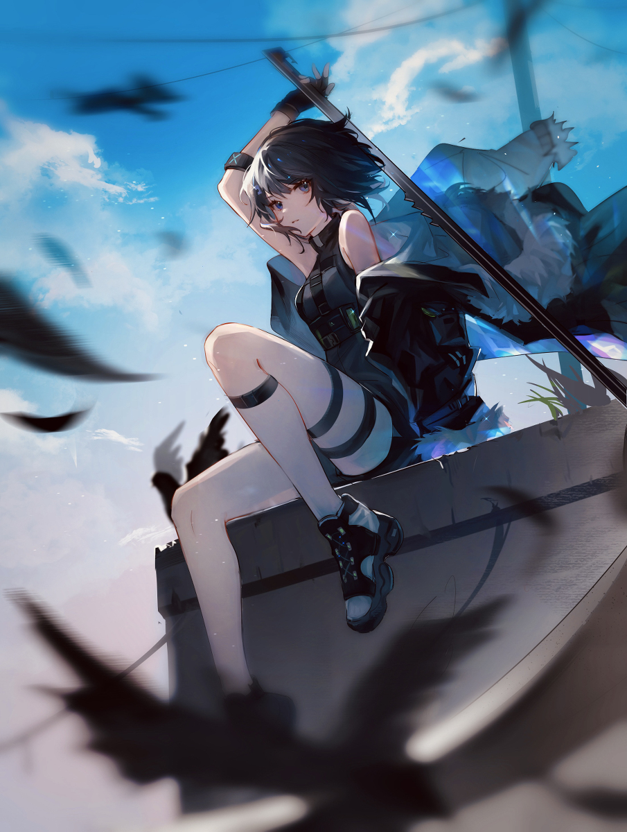 This is a pixiv picture whose title is 羽毛笔.