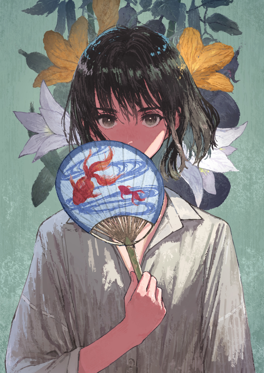 This is a pixiv picture whose title is 納涼.