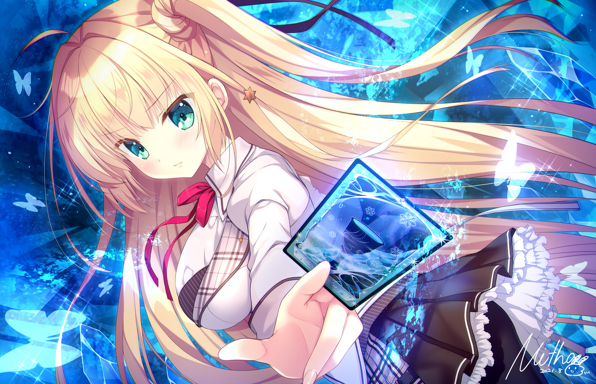 This is a pixiv picture whose title is 雪月花.