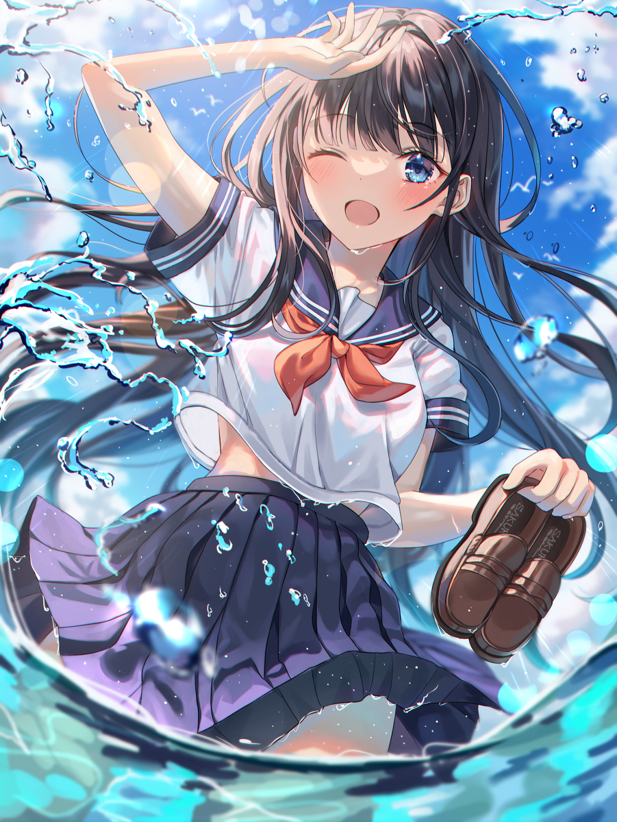 This is a pixiv picture whose title is summer☀️🌊.