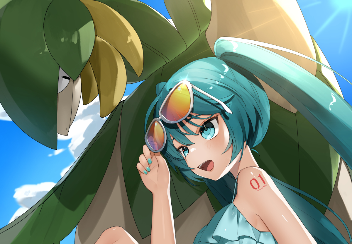 This is a pixiv picture whose title is 🍹.