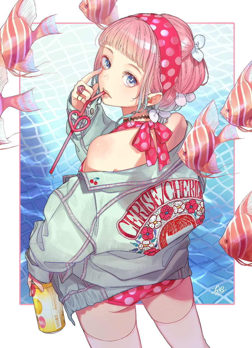 This is a pixiv picture whose title is 夏のお嬢さん.