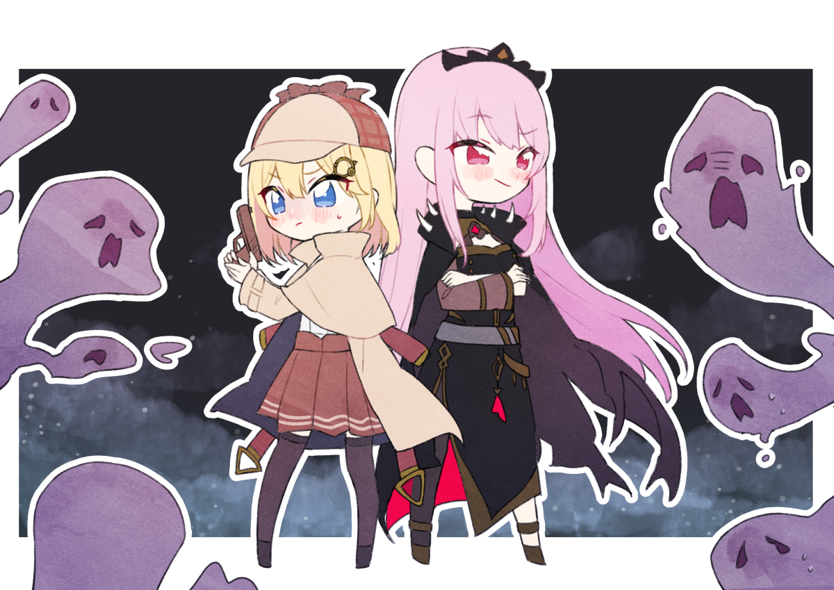 This is a pixiv picture whose title is 🔎💀.