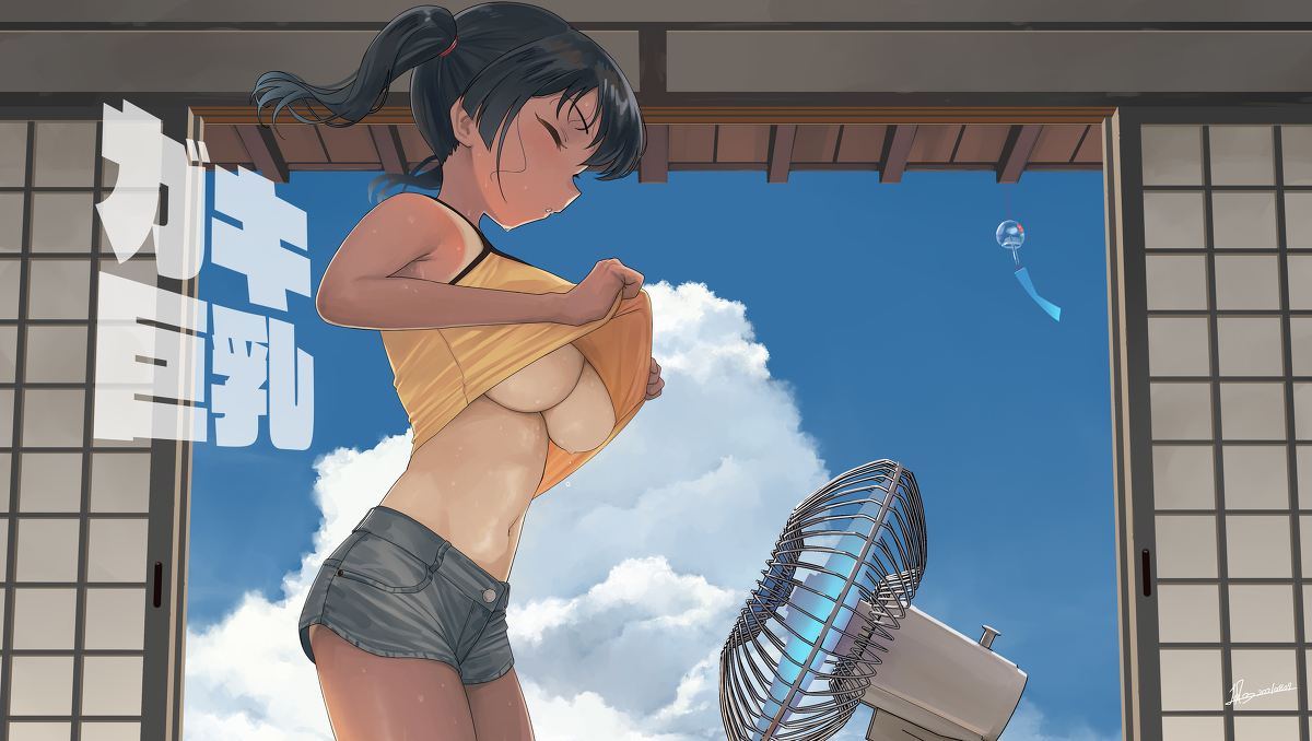 This is a pixiv picture whose title is ガキ巨乳💢60.