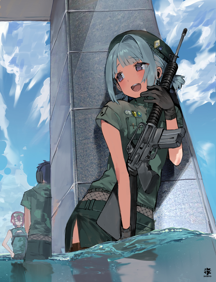 This is a pixiv picture whose title is 💙.