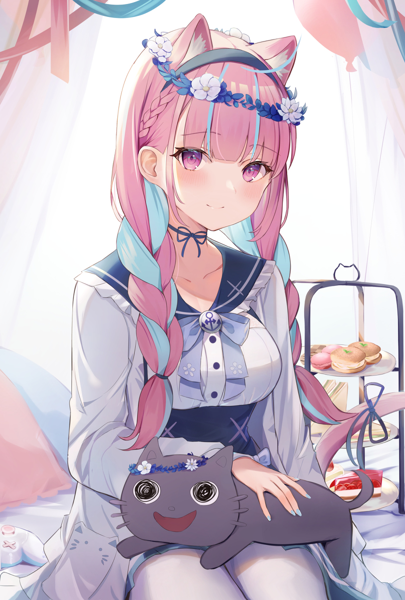 This is a pixiv picture whose title is 湊あくあ.