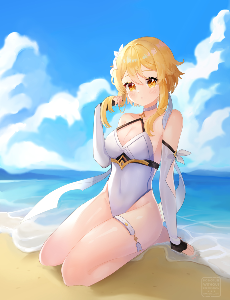 This is a pixiv picture whose title is 夏.