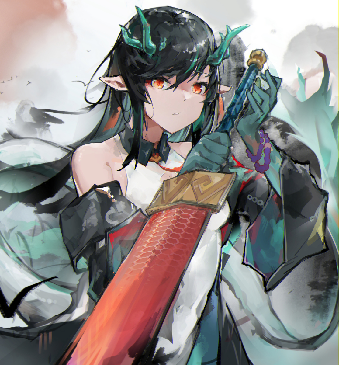 This is a pixiv picture whose title is Dusk.