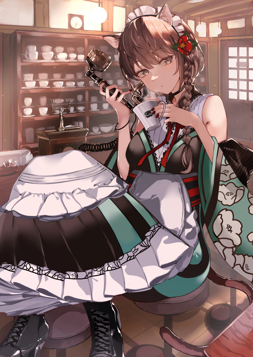This is a pixiv picture whose title is 大正レトロ..